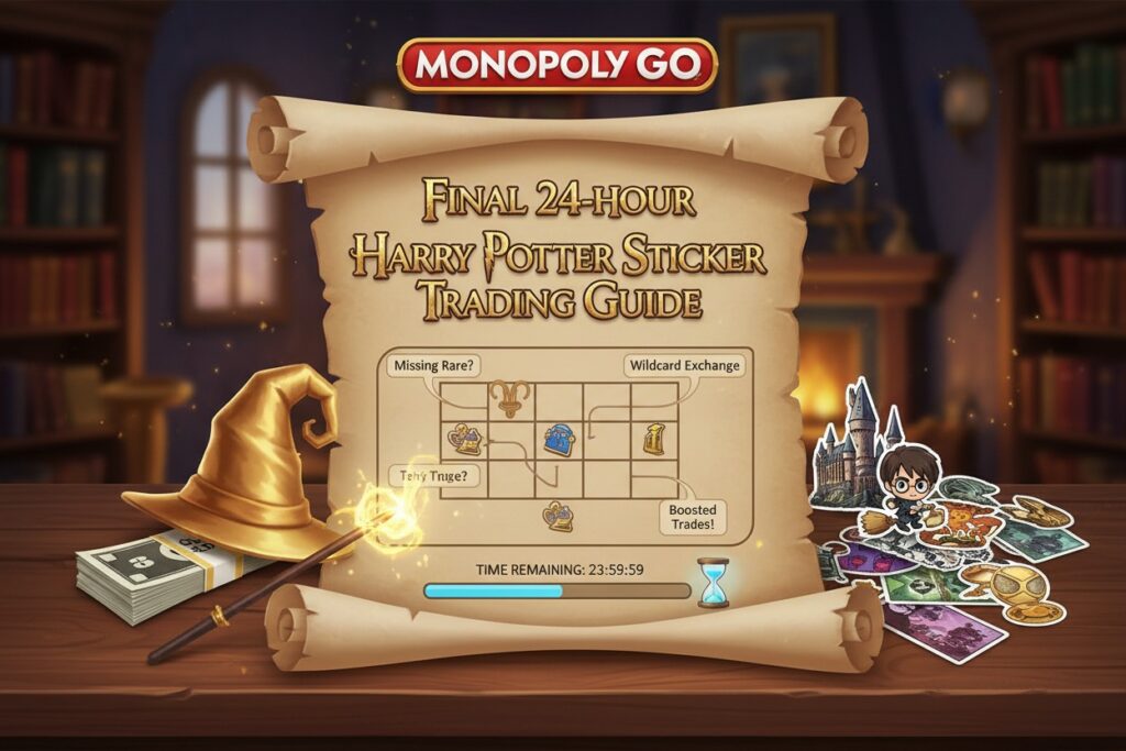 Monopoly GO: Final 24-Hour Harry Potter Sticker Trading Guide