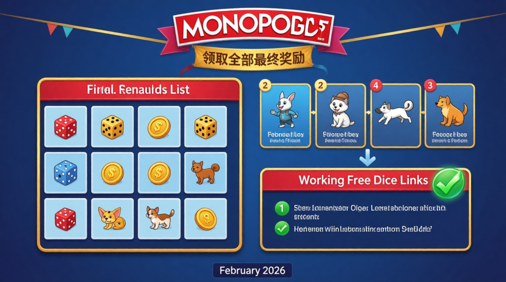 Monopoly Go Free Dice Links: Pet Bowl Final Rewards