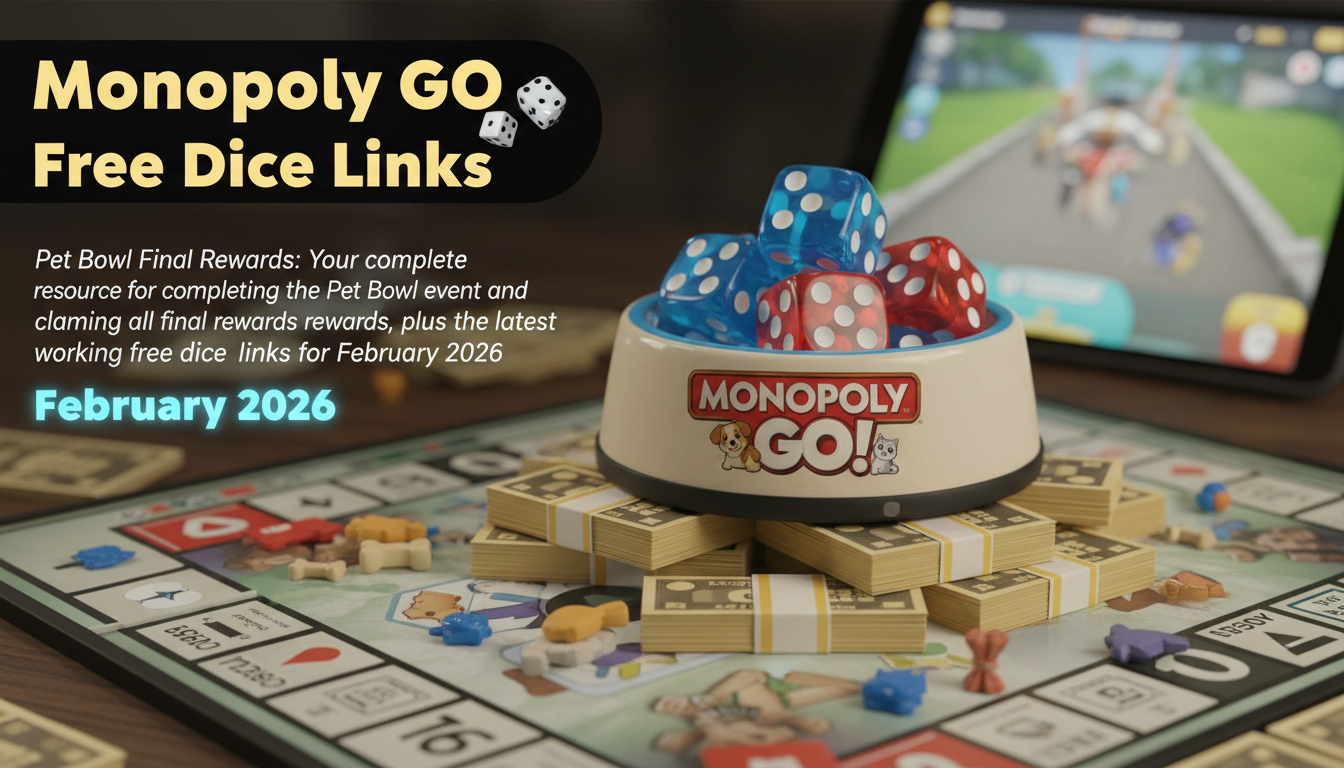 Monopoly Go Free Dice Links: Pet Bowl Final Rewards