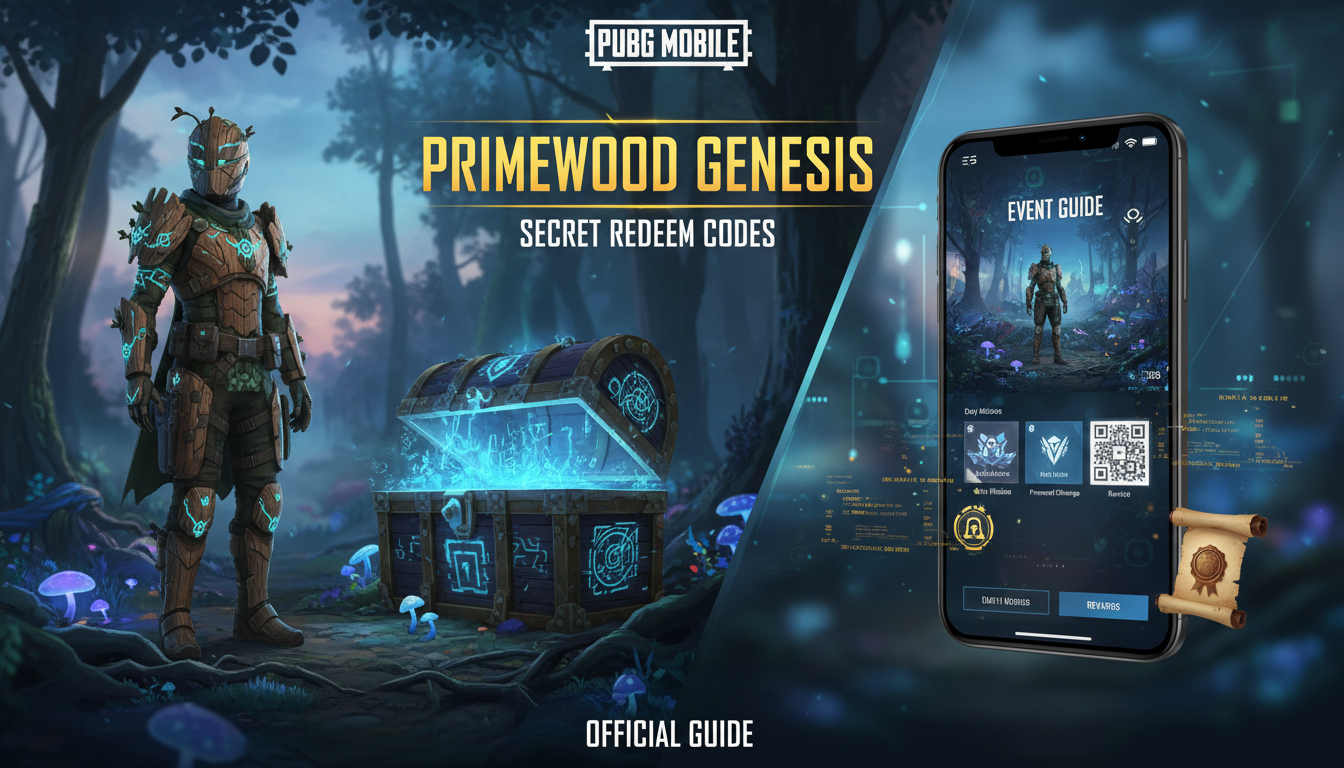 PUBG Mobile Primewood Genesis Secret Redeem Codes & Event Guide