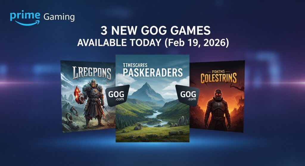 Prime Gaming: 3 New GOG Games Available Today (Feb 19, 2026) 