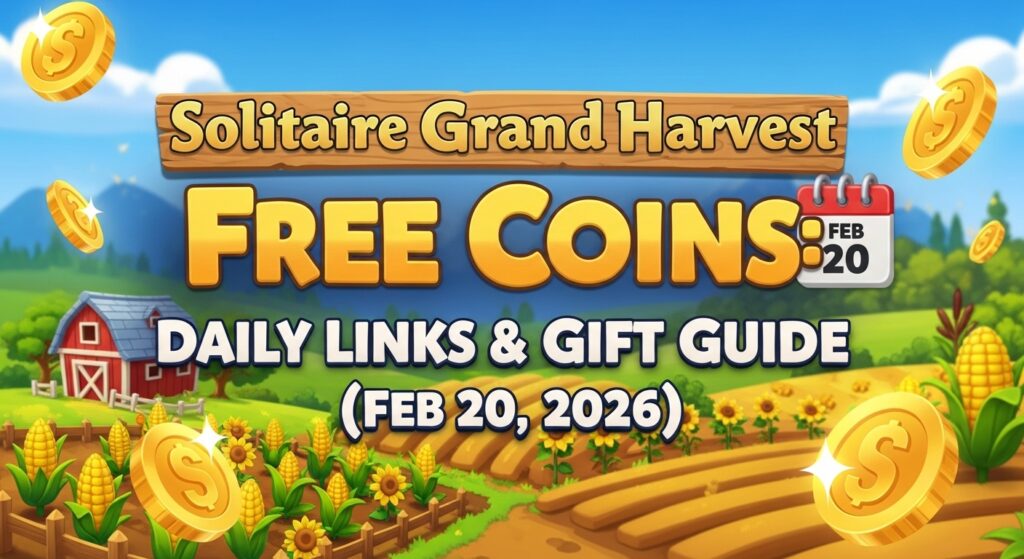 Solitaire Grand Harvest Free Coins: Daily Links & Gift Guide (Feb 20, 2026)