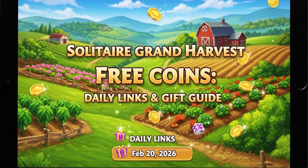 Solitaire Grand Harvest Free Coins: Daily Links & Gift Guide (Feb 20, 2026)