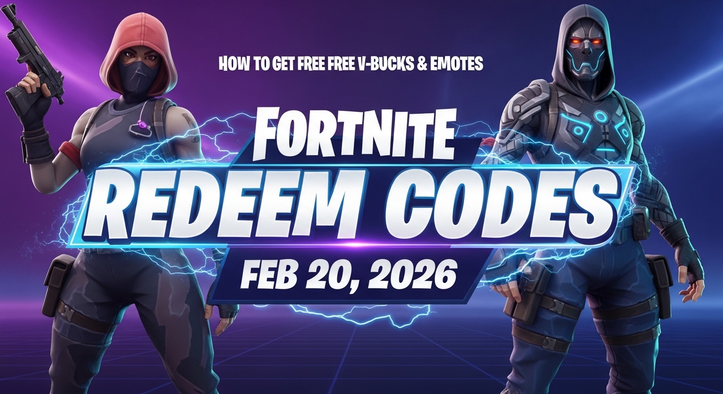 Fortnite Redeem Codes: How to Get Free V-Bucks & Emotes (Feb 20, 2026)