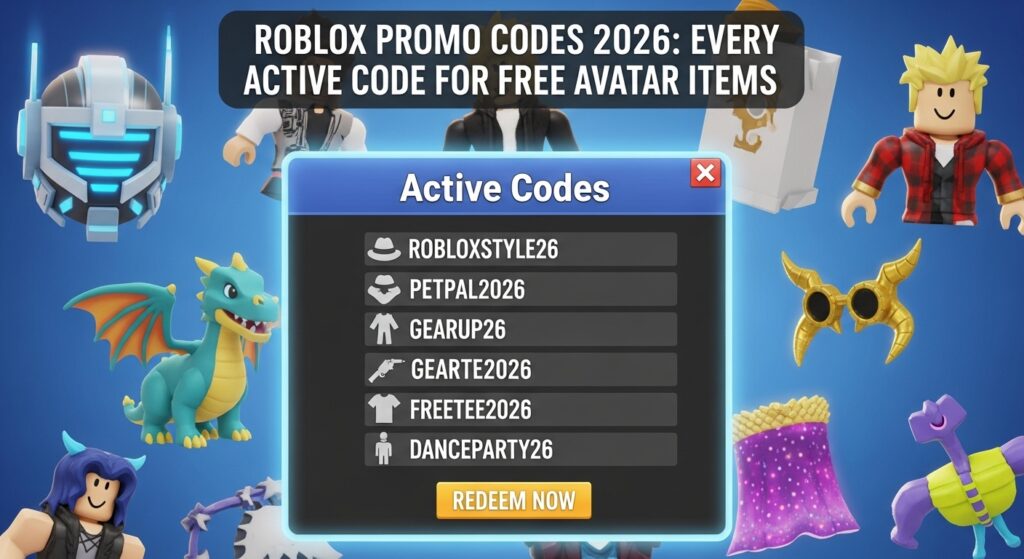 Roblox Promo Codes 2026: Every Active Code for Free Avatar Items