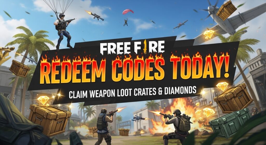 Free Fire Redeem Codes Today: Claim Weapon Loot Crates & Diamonds
