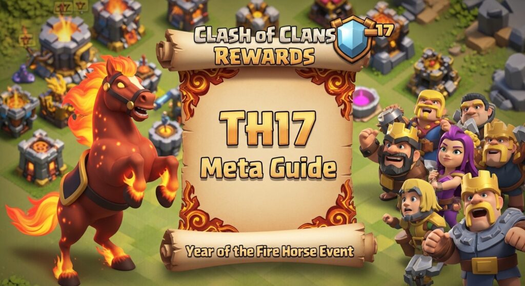 [LATEST Feb 8] Clash of Clans Rewards & TH17 Meta Guide: Year of the Fire Horse Event