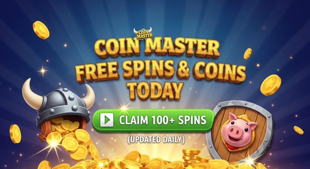 Coin Master Free Spins & Coins Today Claim 100+ Spins (Updated Daily)
