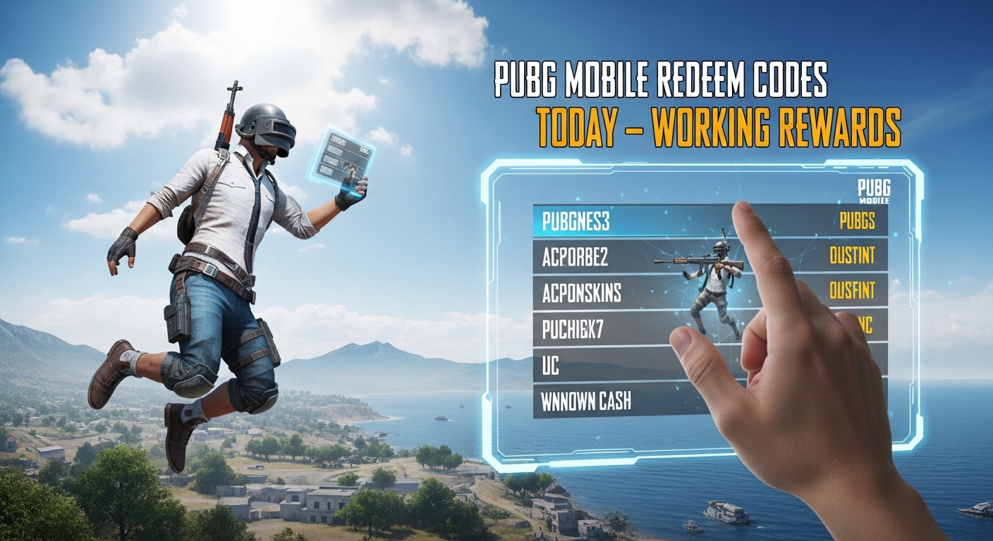 PUBG Mobile Redeem Codes Today – Working Rewards