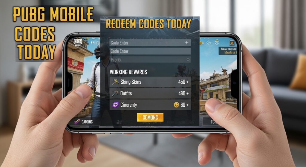 PUBG Mobile Redeem Codes Today – Working Rewards
