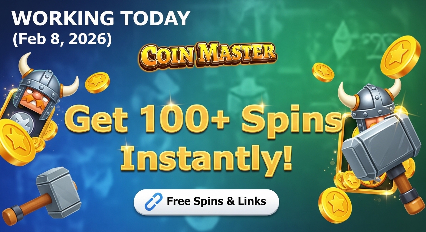 [WORKING TODAY] Coin Master Free Spins & Links (Feb 8, 2026): Get 100+ Spins Instantly!