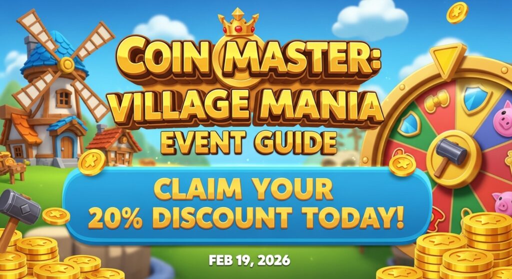 Coin Master: Village Mania Event Guide – Claim Your 20% Discount Today! (Feb 19, 2026)