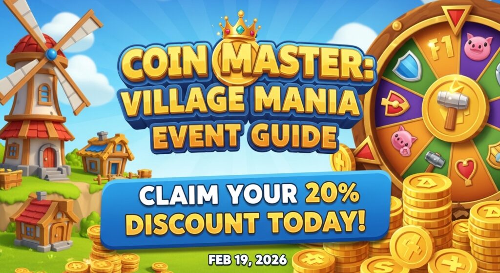 Coin Master: Village Mania Event Guide – Claim Your 20% Discount Today! (Feb 19, 2026)