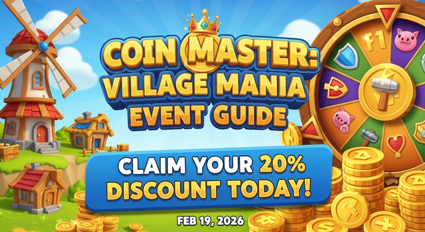 Coin Master: Village Mania Event Guide – Claim Your 20% Discount Today! (Feb 19, 2026)