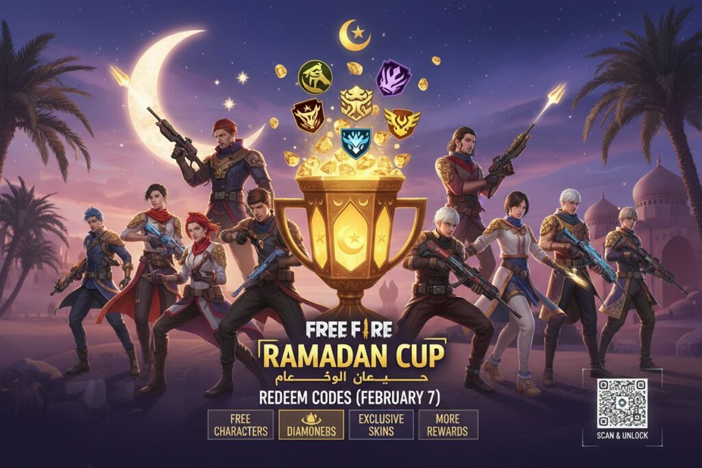 Free Fire Ramadan Cup Redeem Codes (February 7)