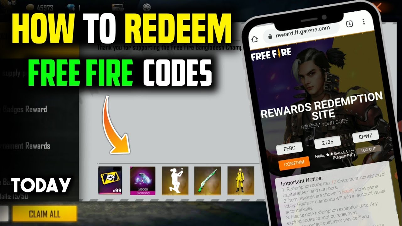 Free Fire Redeem Codes – February 1, 2026
