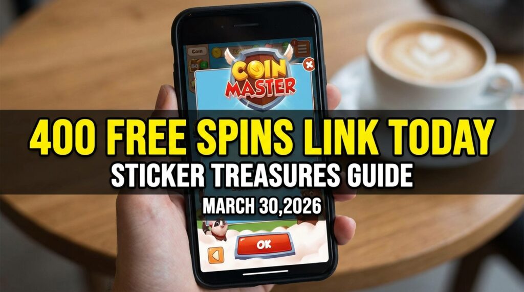 Coin Master 400 Free Spins Link Today & Sticker Treasures Guide (March 30, 2026)