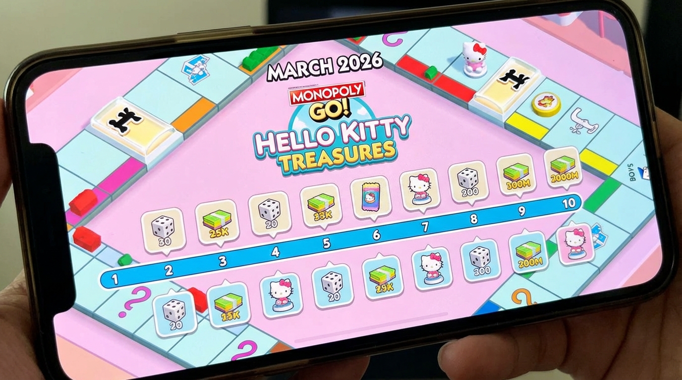 Monopoly GO Hello Kitty Treasures: All 40 Levels, Rewards, and Strategy Guide (March 2026)