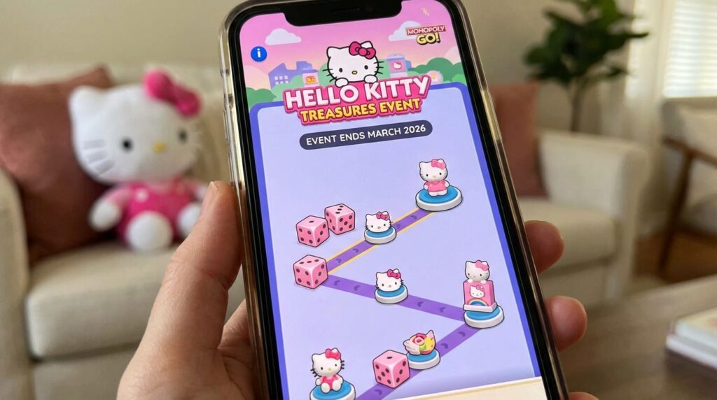 Monopoly GO Hello Kitty Treasures Event Levels Rewards March 2026