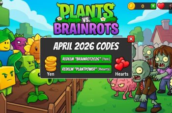 Roblox “Plants vs Brainrots” Codes April 2026: Get Free Yen and Hearts Now!