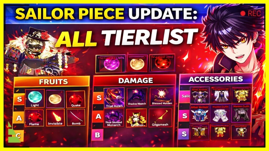 Sailor Piece Tier List (April 2026): Best Fruits and Swords for the New Update!