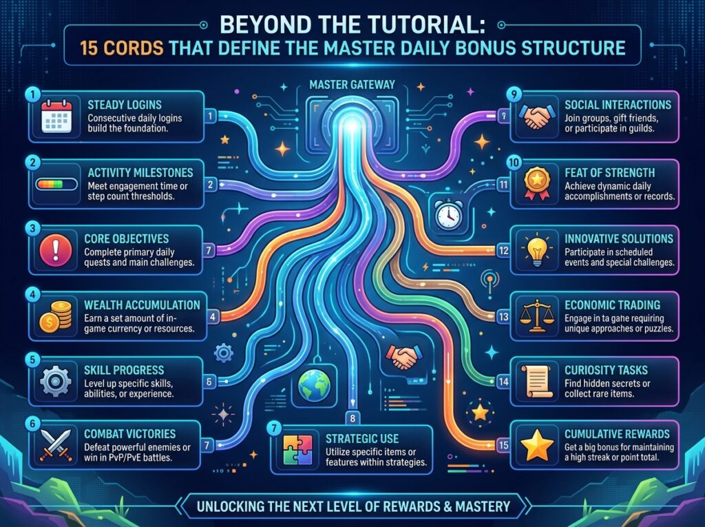 Beyond the Tutorial: 15 Cords that define the Master daily Bonus Structure