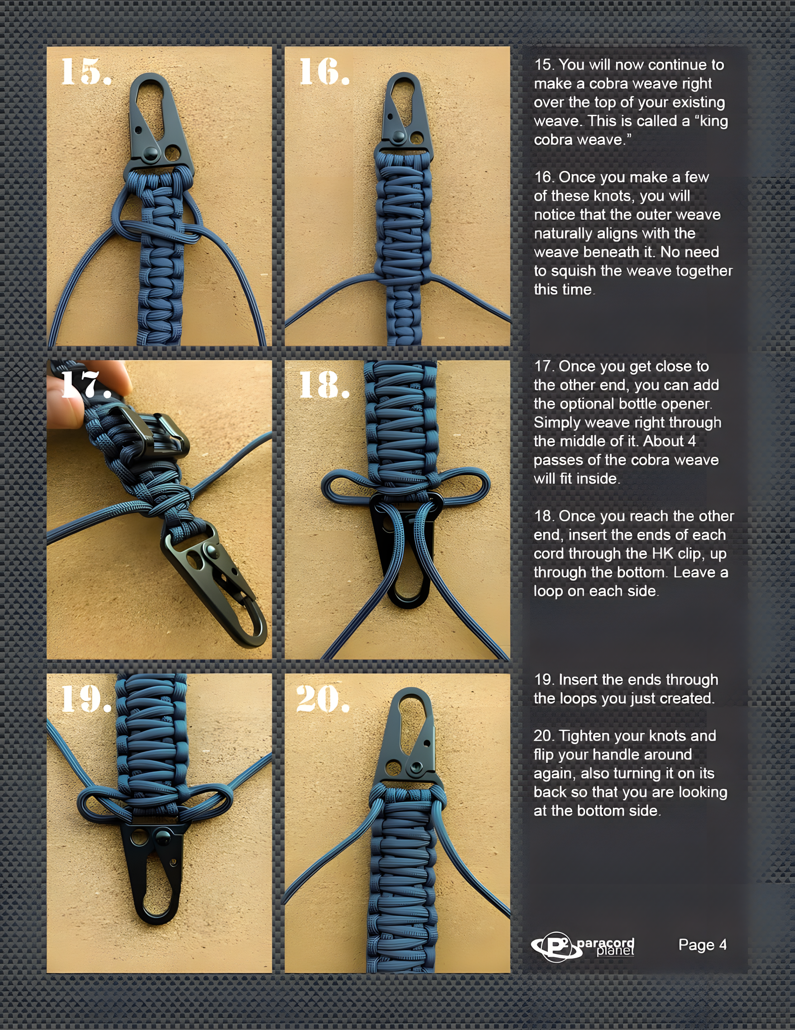 How to Make a King Cobra Paracord Wrap (Handle / HK Clip): Complete Guide