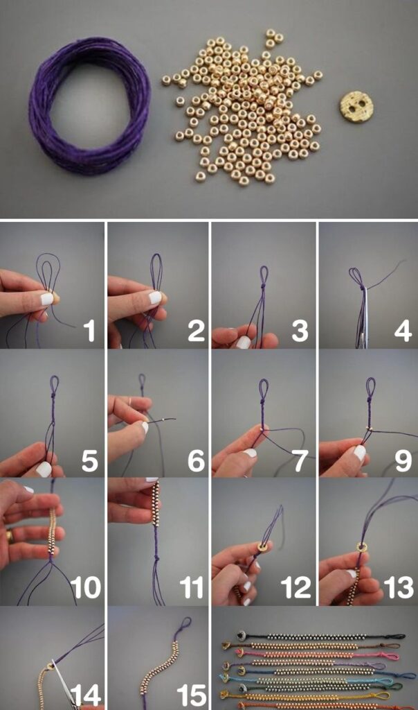 Complete Guide for the Artisanal Purple Macrame Bracelet
