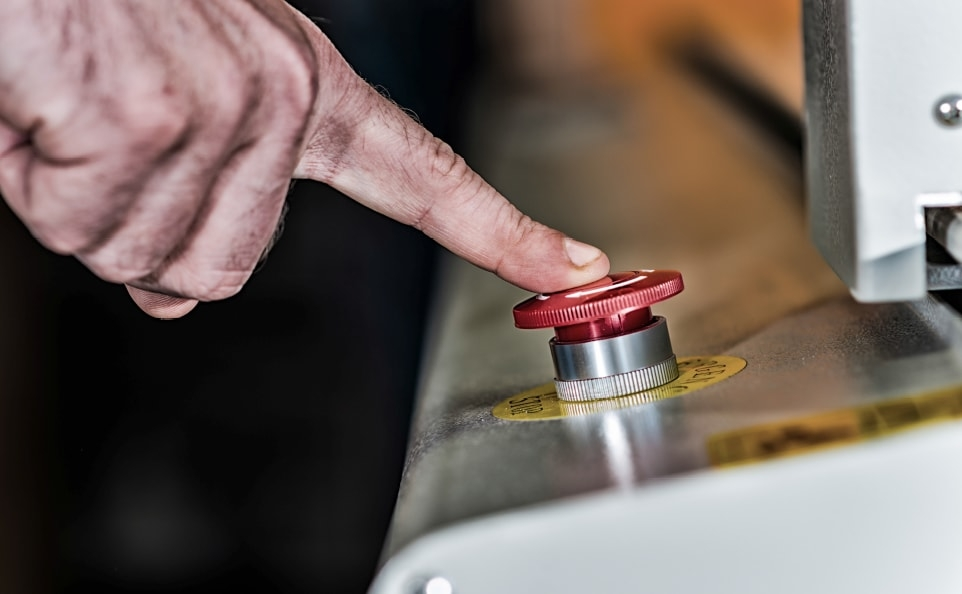 AI Emergency Braking Sonstruction Safety e Stop