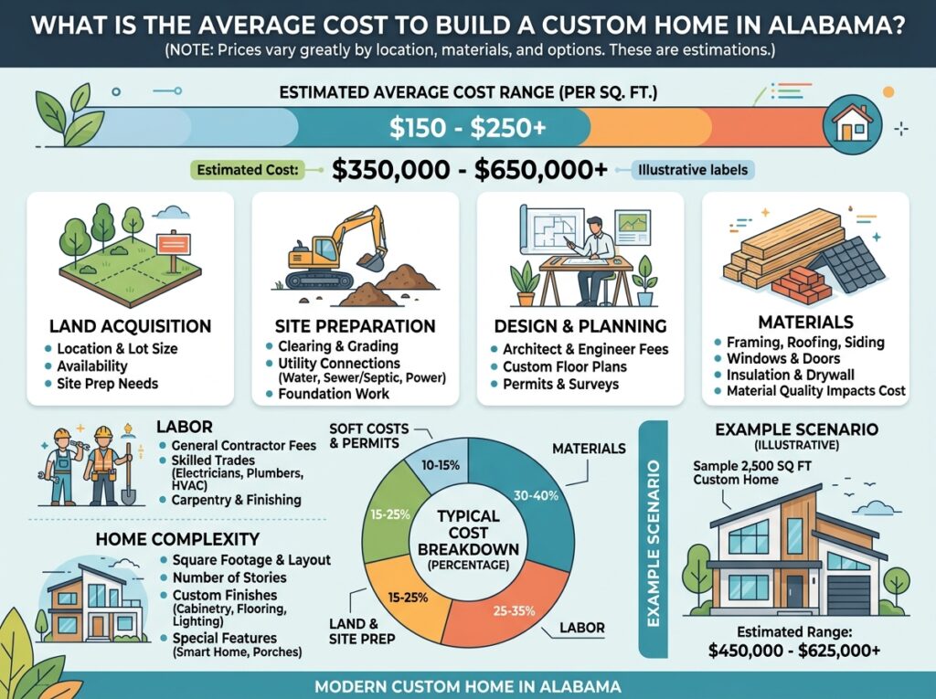 What Is the Average Cost to Build a Custom Home in Alabama?