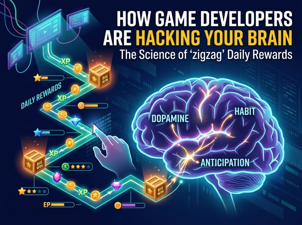 How Game Developers are Hacking Your Brain: The Science of 'zigzag' Daily Rewards
