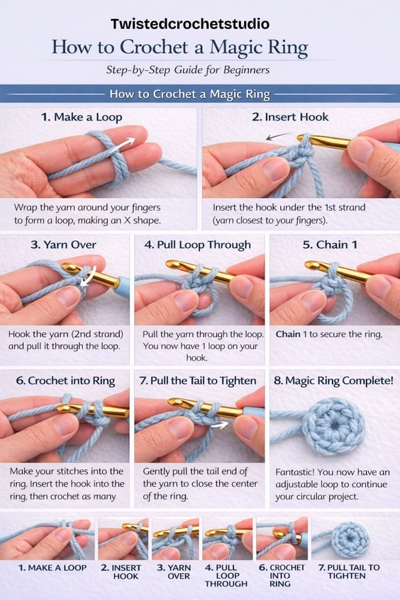 How to Crochet a Magic Ring: Step-by-Step Guide for Beginners