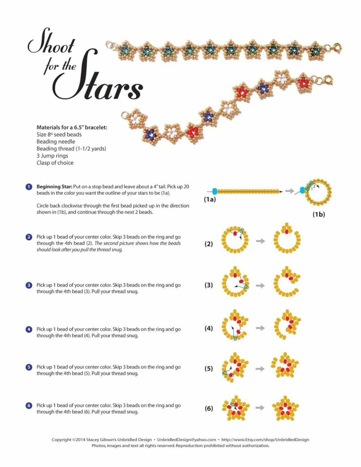 Beaded Star Bracelet Tutorial: How to Make a 5-Point Star Bracelet with Seed Beads