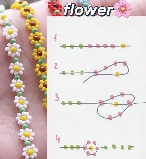 How to Make a Daisy Chain Beaded Bracelet: A 4-Step Beginner Tutorial