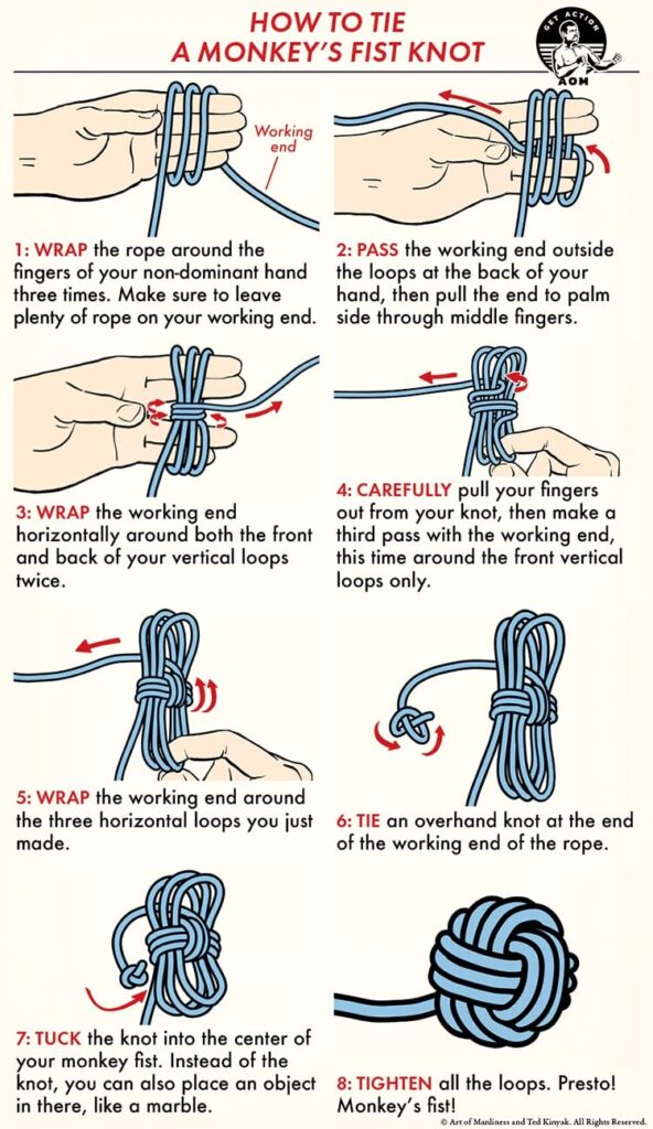 How to Tie a Monkey's Fist Knot: An 8-Step Beginner's Guide