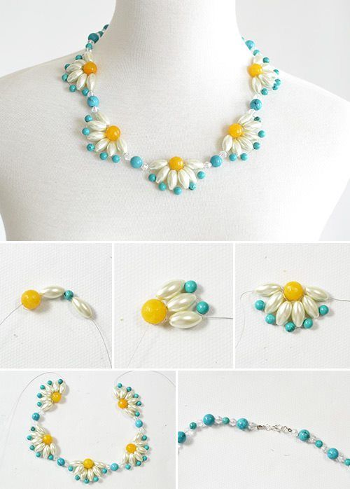 How to Make a Beaded Daisy Pearl Necklace: Easy Step-by-Step Guide