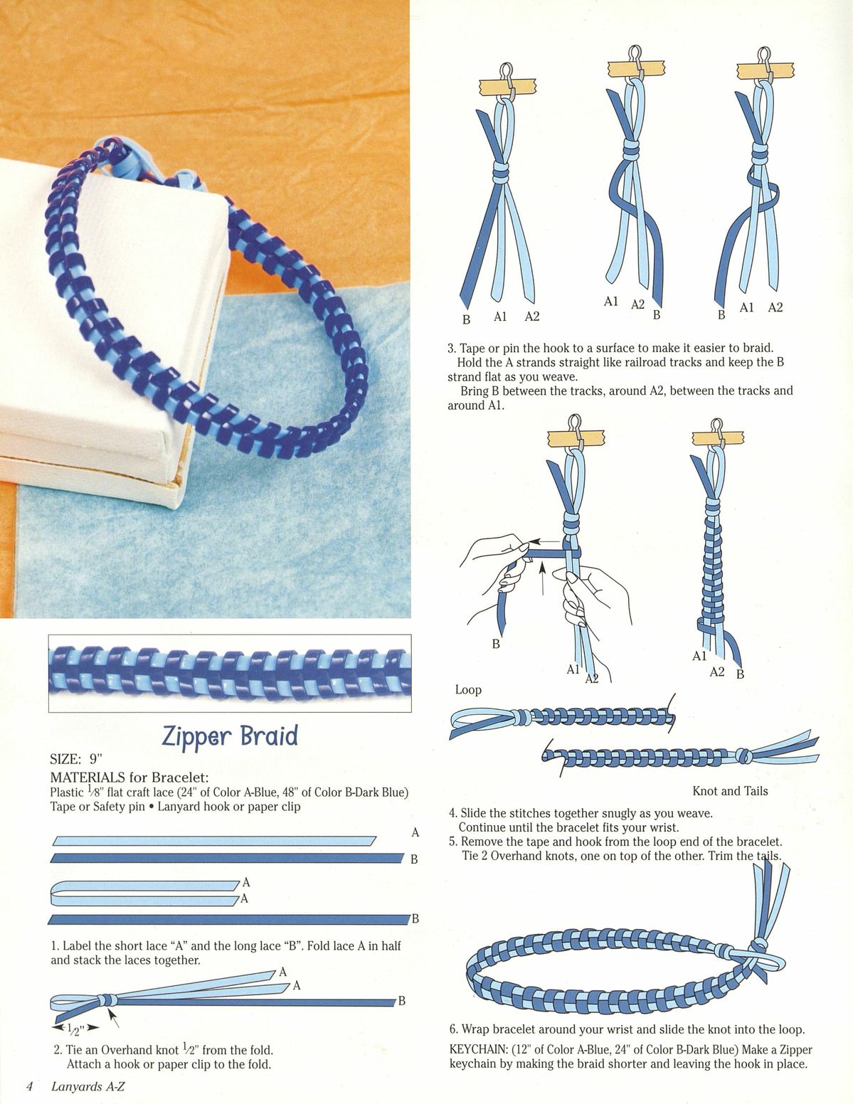 Zipper Braid Bracelet & Keychain: Step-by-Step Tutorial