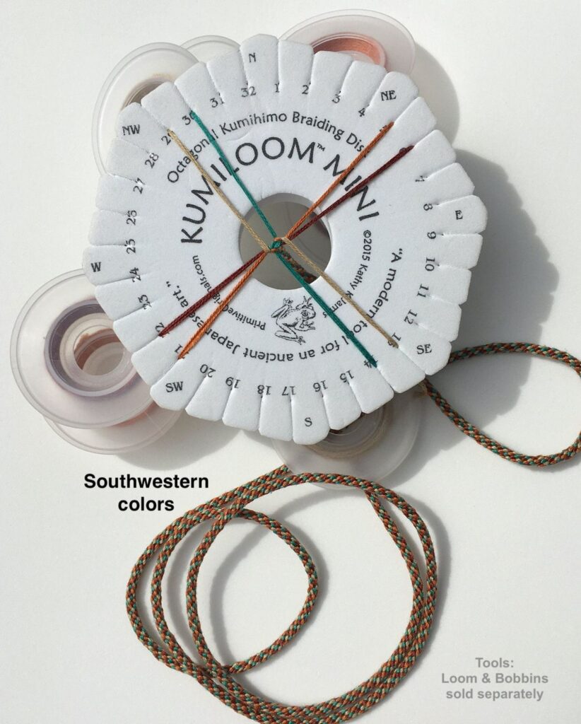 How to Braid a Southwestern Kumihimo Cord: 8-Strand Beginner Setup