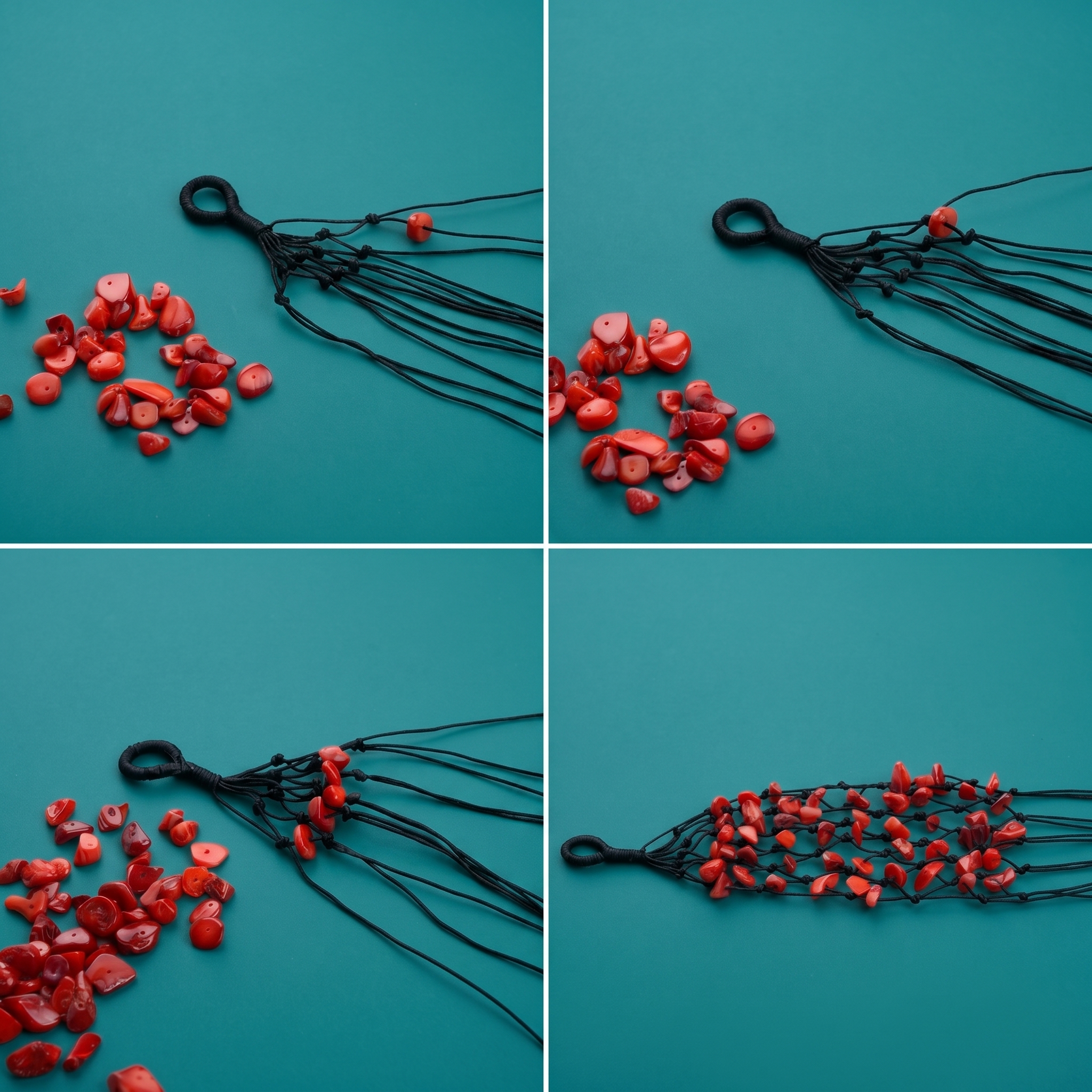 Easy DIY Boho Beaded Bracelet Tutorial: Create a Stunning Macrame Net