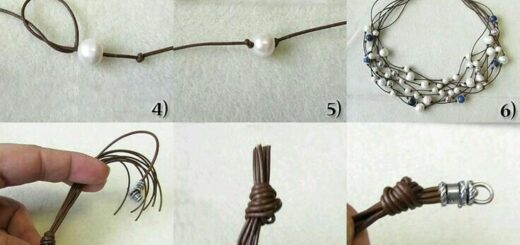 How to Make a Multi-Strand Pearl & Leather Necklace: 12-Step DIY