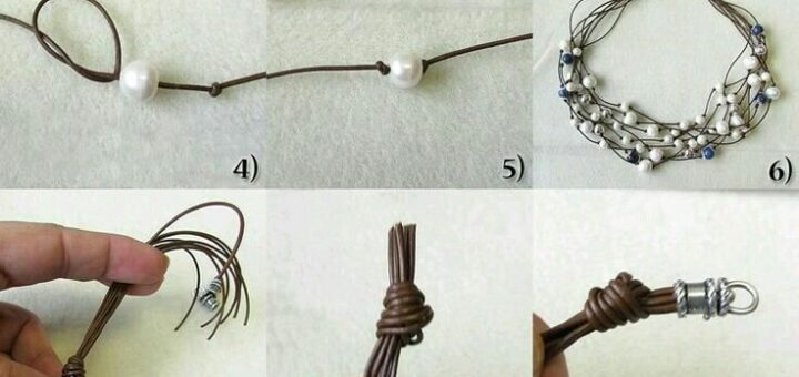 How to Make a Multi-Strand Pearl & Leather Necklace: 12-Step DIY