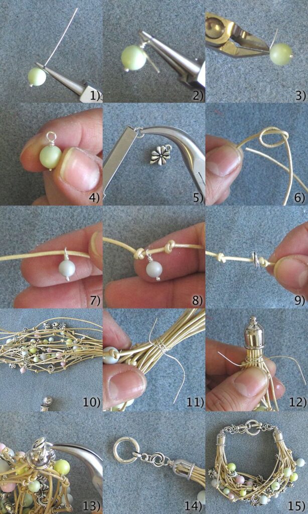 How to Make a Multi-Strand Beaded Leather Bracelet: 15-Step DIY Guide